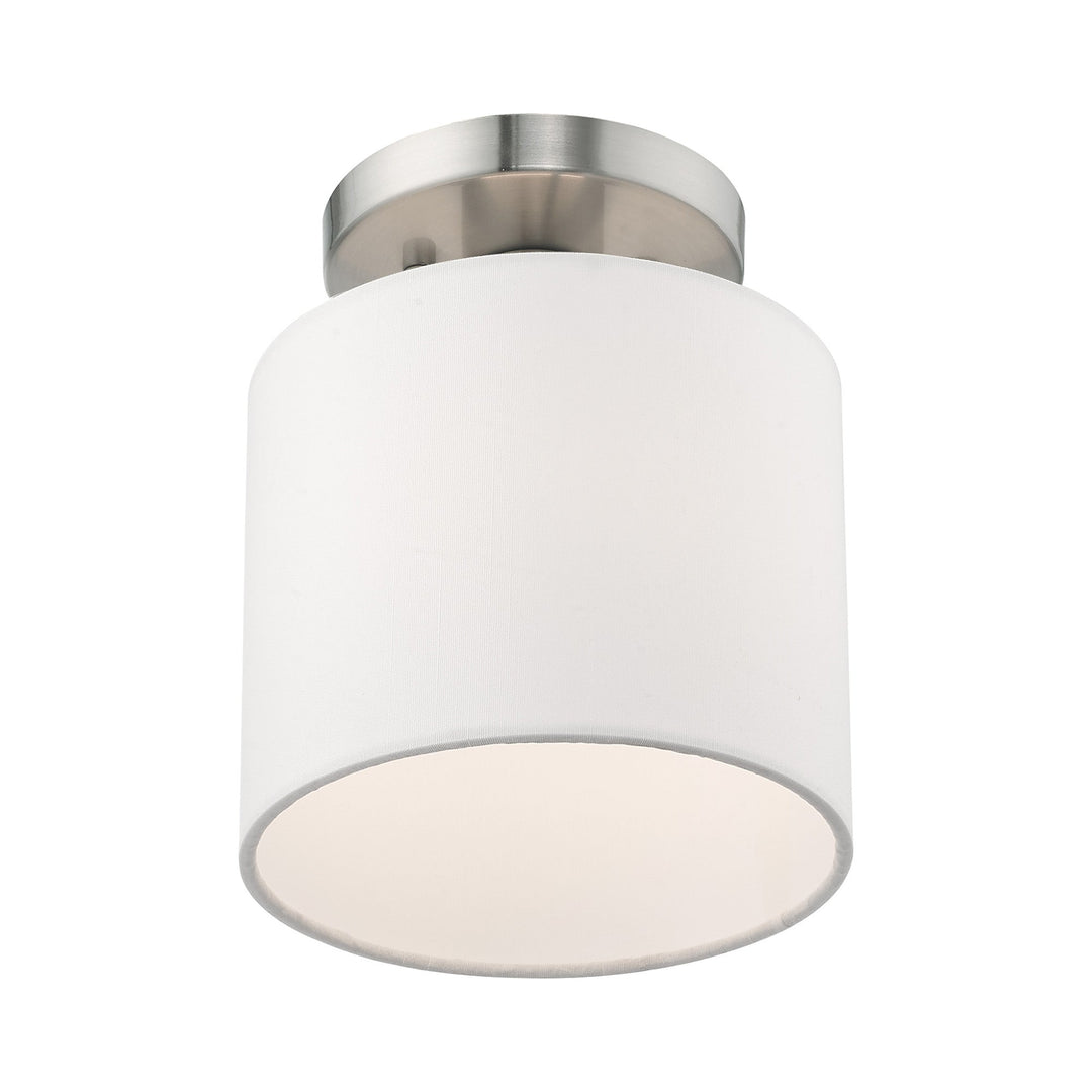 ##Antique Hardware## 1 Light Brushed Nickel Ceiling Mount