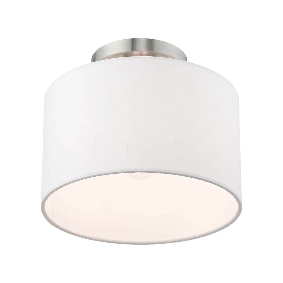##Antique Hardware## 1 Light Brushed Nickel Ceiling Mount