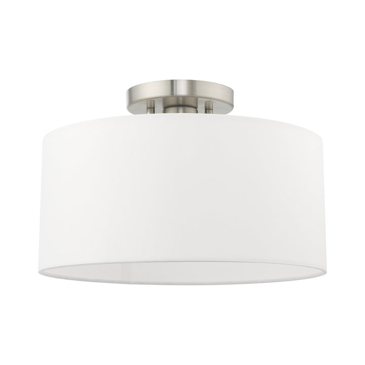 ##Antique Hardware## 1 Light Brushed Nickel Ceiling Mount