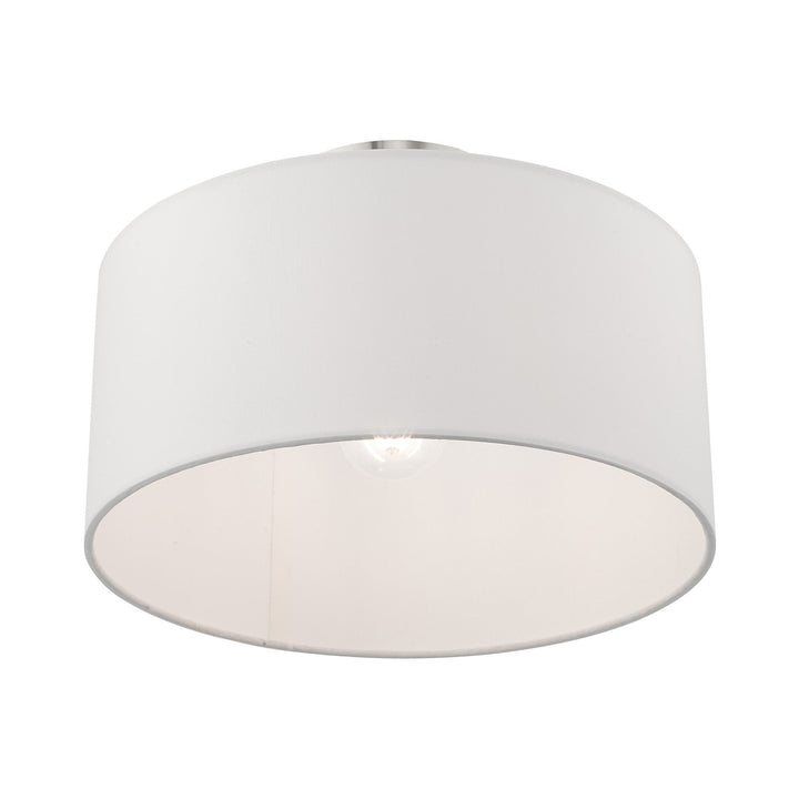 ##Antique Hardware## 1 Light Brushed Nickel Ceiling Mount