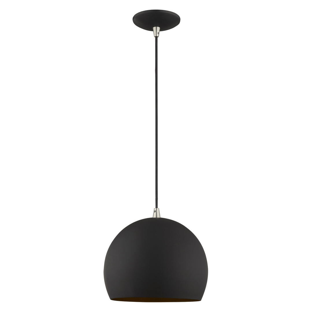 ##Antique Hardware## 1 Light Black Single Pendant