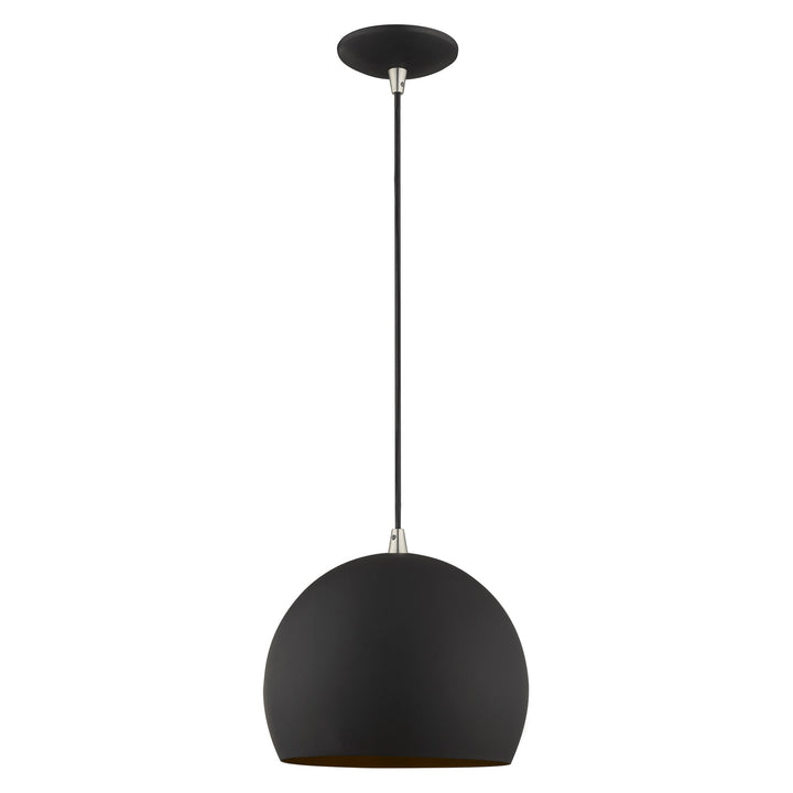 ##Antique Hardware## 1 Light Black Single Pendant