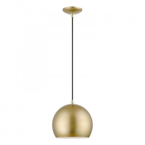 ##Antique Hardware## 1 Light Soft Gold Pendant