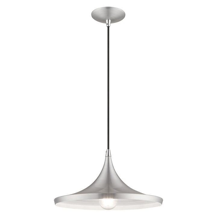 Antique Hardware 1 Light Brushed Aluminum Single Pendant Pendant