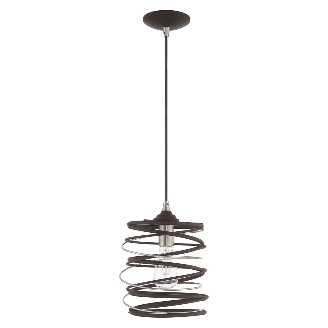 ##Antique Hardware## 1 Light Bronze Single Pendant