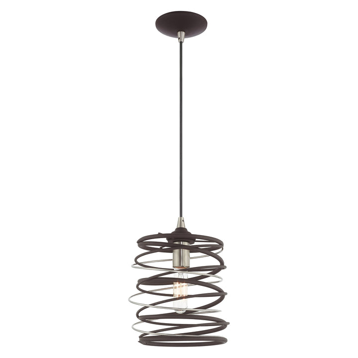 ##Antique Hardware## 1 Light Bronze Single Pendant