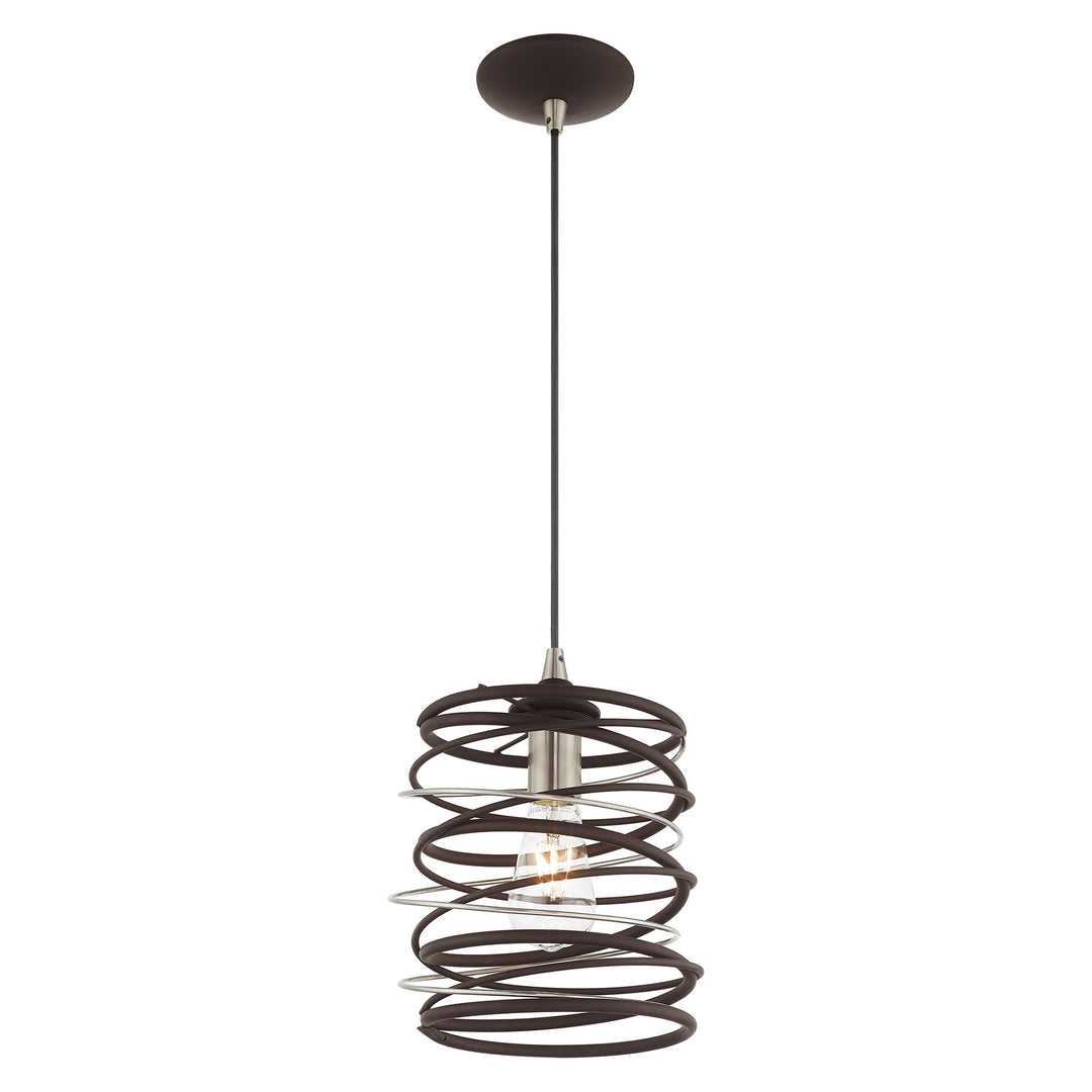 ##Antique Hardware## 1 Light Bronze Single Pendant