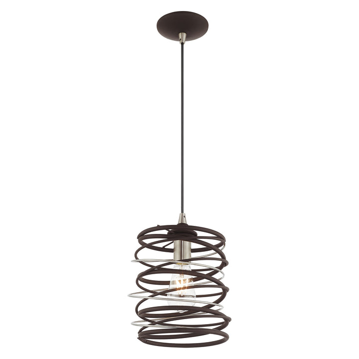 ##Antique Hardware## 1 Light Bronze Single Pendant