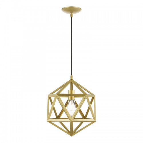 ##Antique Hardware## 1 Light Soft Gold Pendant