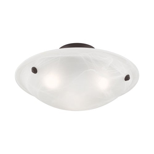 ##Antique Hardware## 3 Light Bronze Ceiling Mount