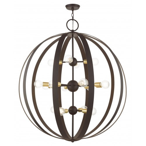 Antique Hardware 16 Light Bronze Foyer Chandelier Chandelier