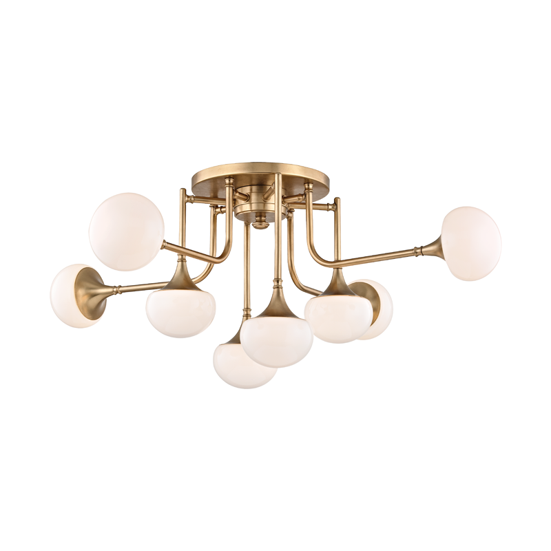 ##Antique Hardware## Fleming Semi Flush