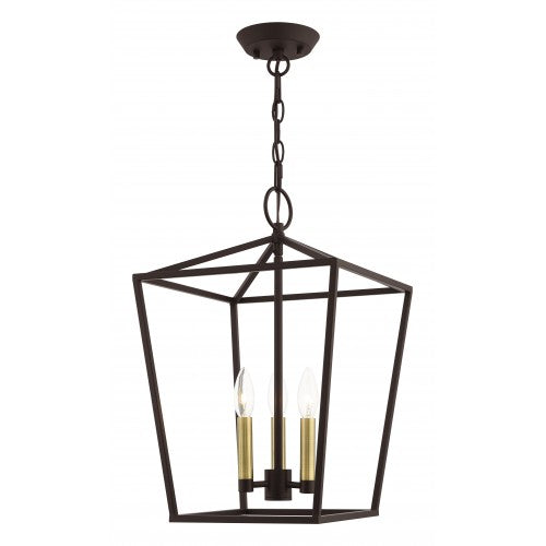 Antique Hardware 3 Light Bronze Convertible Lantern Lantern