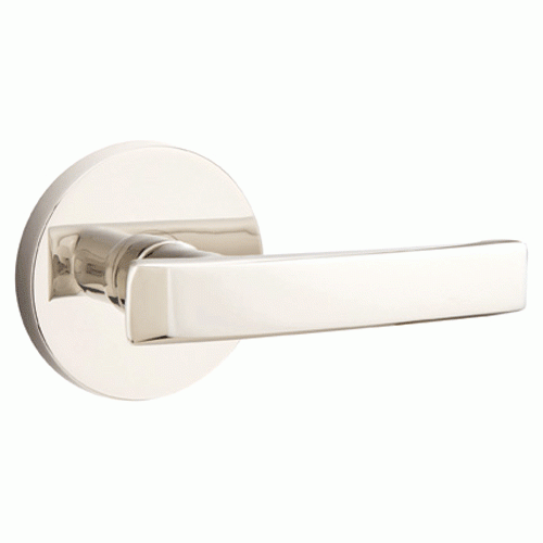 ##Antique Hardware## Emtek Solid Brass Geneva Lever With Disk Rosette (Several Finish Options)