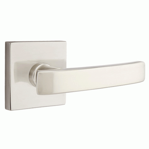 ##Antique Hardware## Emtek Solid Brass Geneva Lever With Square Rosette (Several Finish Options)