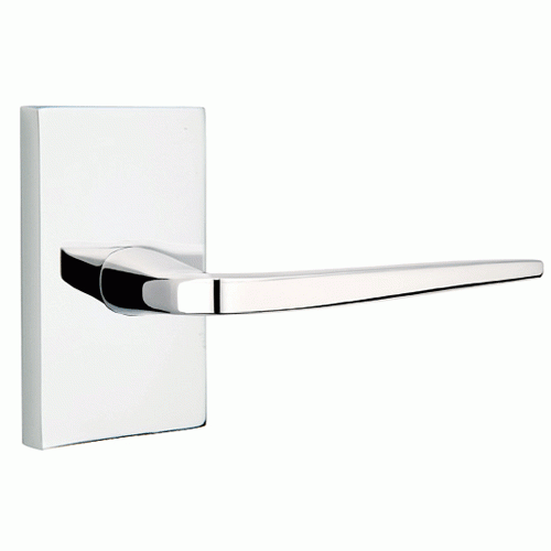 ##Antique Hardware## Emtek Solid Brass Athena Lever With Modern Rectangular Rosette (Several Finish Options)