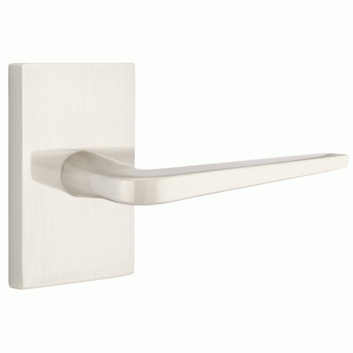 ##Antique Hardware## Emtek Solid Brass Athena Lever With Modern Rectangular Rosette (Several Finish Options)