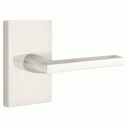 ##Antique Hardware## Emtek Solid Brass Helios Lever With Modern Rectangular Rosette (Several Finish Options)