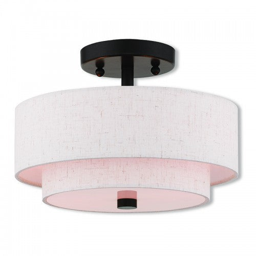 ##Antique Hardware## 2 Light English Bronze Ceiling Mount