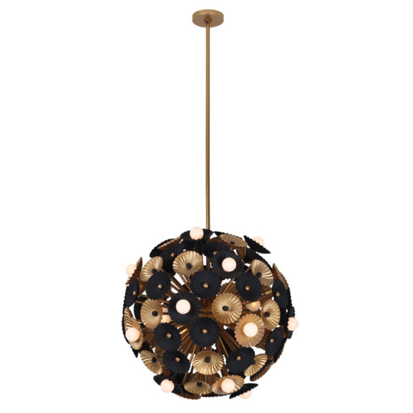 Antique Hardware Damask 28 LT Orb Pendant Pendant