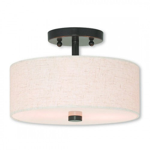##Antique Hardware## 2 Light English Bronze Ceiling Mount