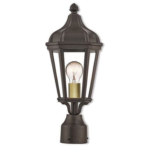 ##Antique Hardware## 1 Light Bronze Outdoor Post Top Lantern