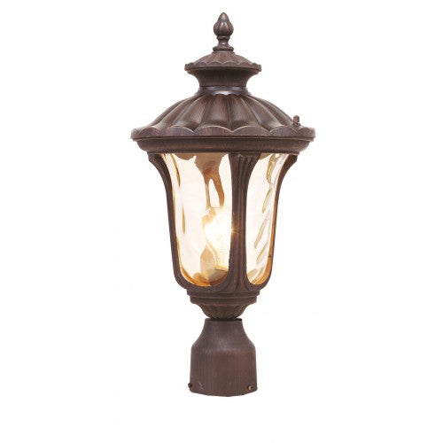 ##Antique Hardware## 1 Light Imperial Bronze Outdoor Post Top Lantern