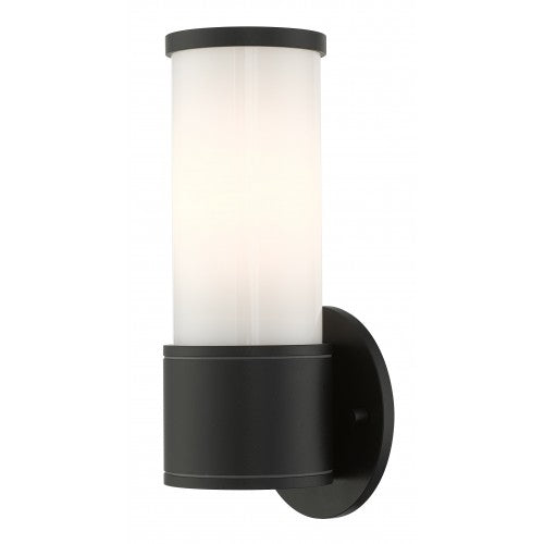 ##Antique Hardware## 1 Light Textured Black Outdoor ADA Wall Lantern