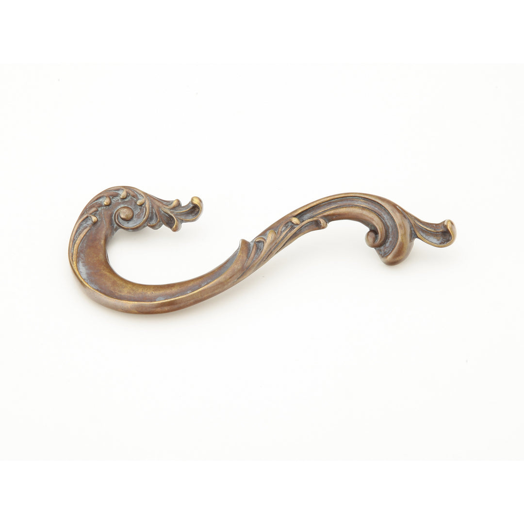 ##Antique Hardware## 1 11/16 Inch (3 1/2 Inch c-c) Symphony French Court Left Hand Pull