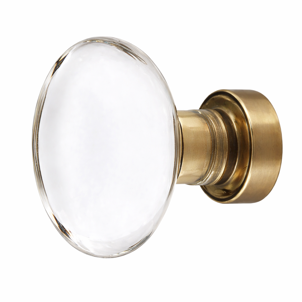 1 3/4 Inch Emtek Crystal Glass Hampton Cabinet & Furniture Knob