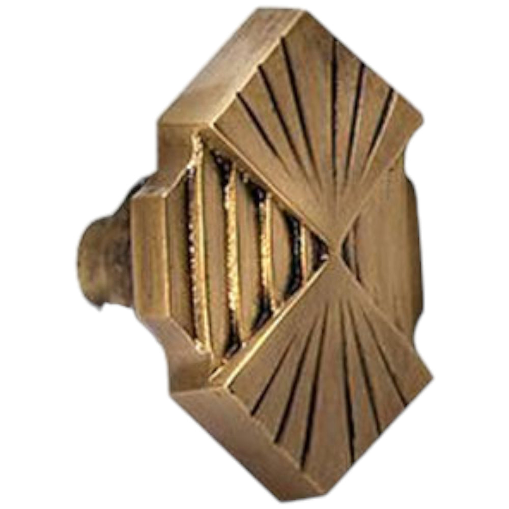 Antique Hardware Art Deco Fanfare Solid Brass Spare Door Knob Set (Several Finishes Available) SPARE DOORKNOBS