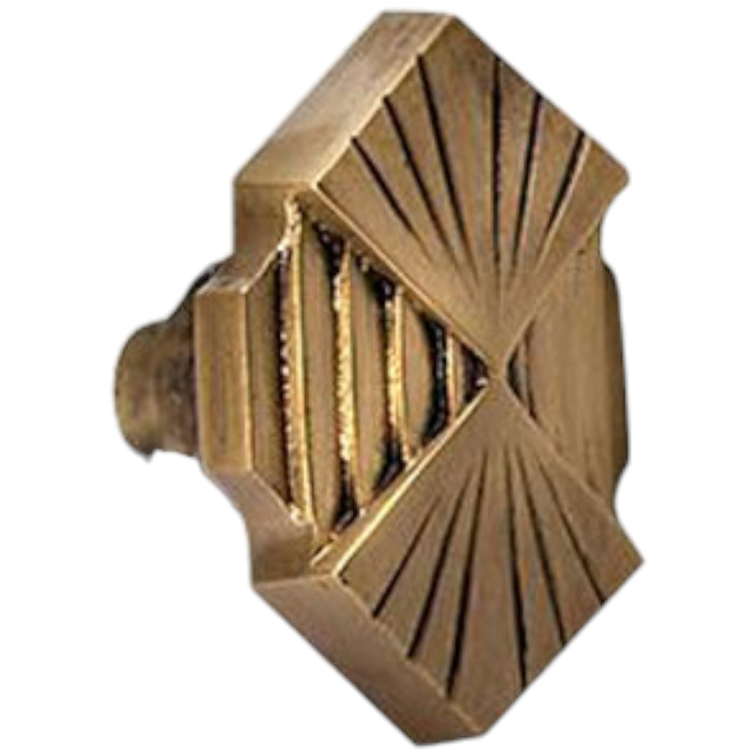 Antique Hardware Art Deco Fanfare Solid Brass Spare Door Knob Set (Several Finishes Available) SPARE DOORKNOBS