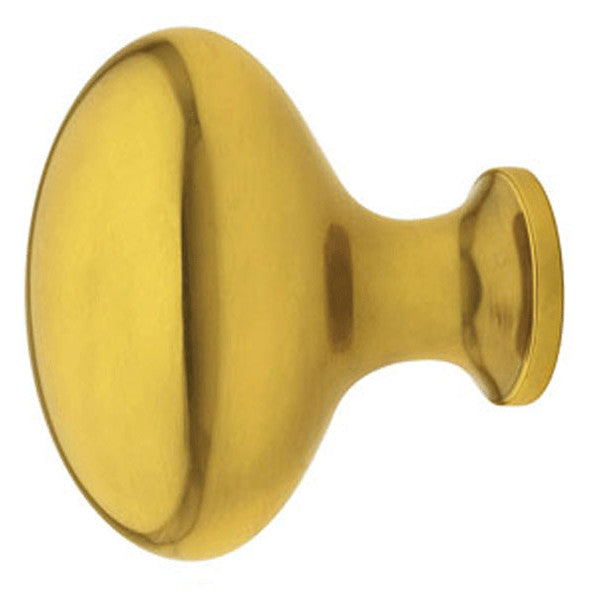 ##Antique Hardware## 1 1/4 Inch Emtek Solid Brass Egg Cabinet and Furniture Knob