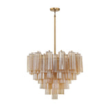 ##Antique Hardware## Addis 12 Light Aged Brass Chandelier