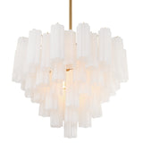 ##Antique Hardware## Addis 12 Light Aged Brass Chandelier