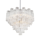 ##Antique Hardware## Addis 12 Light Polished Chrome Chandelier
