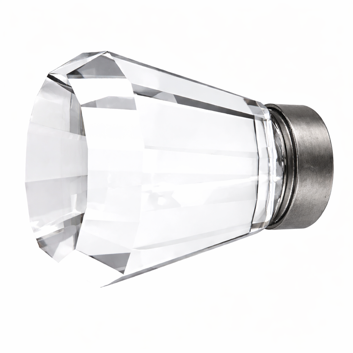 1 1/4 Inch Crystal Glass Brookmont Cabinet & Furniture Knob