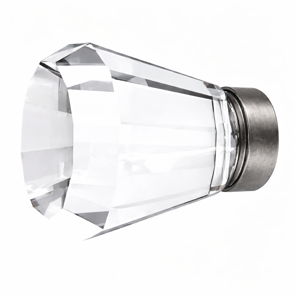 1 3/4 Inch Crystal Glass Brookmont Cabinet & Furniture Knob