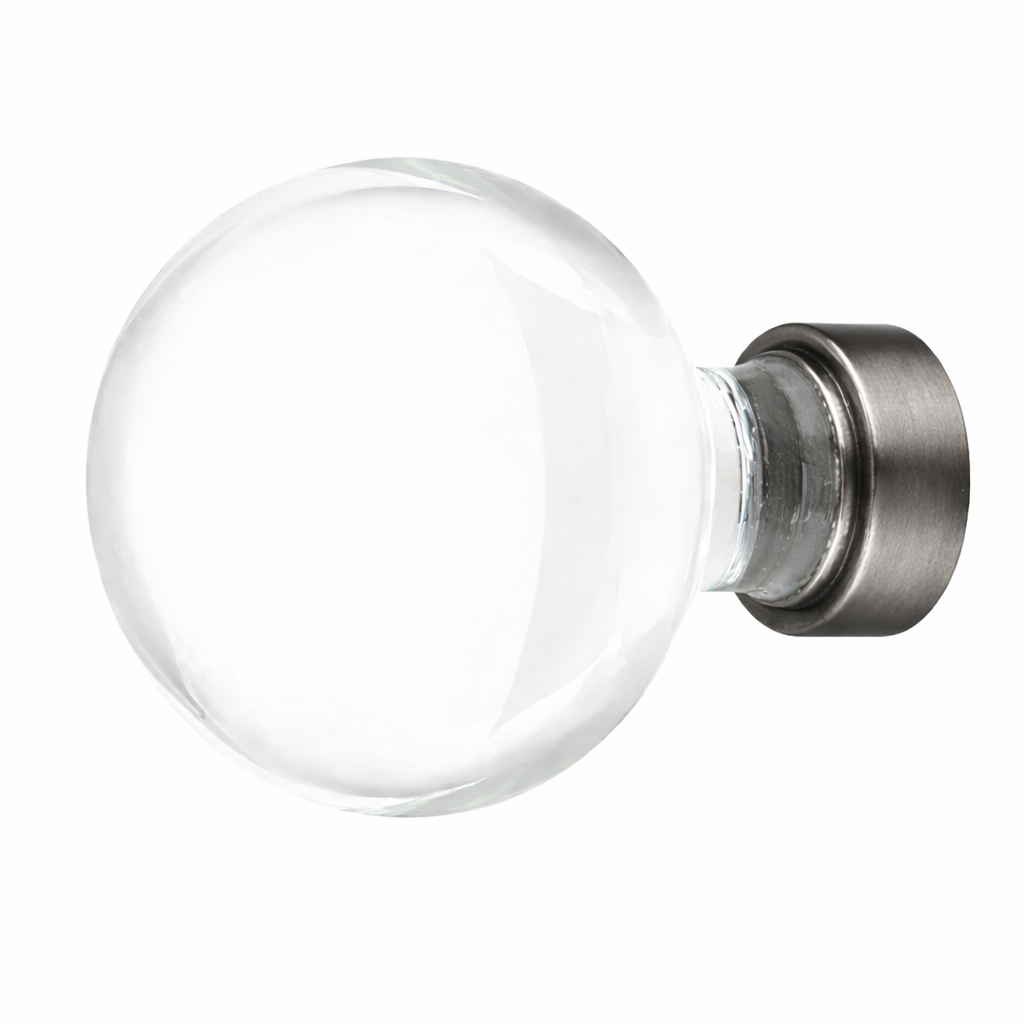 1 Inch Crystal Glass Bristol Cabinet & Furniture Knob