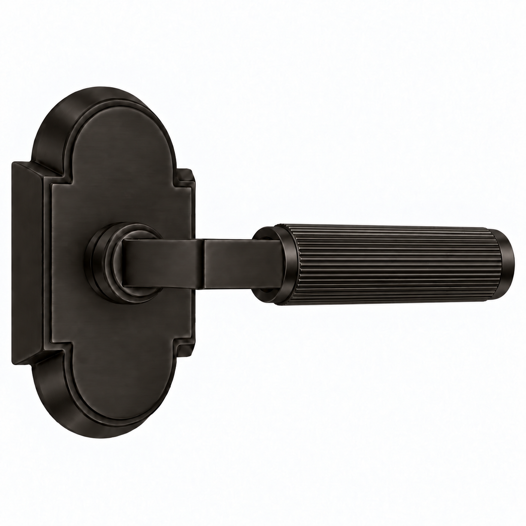 Magnifique® Arched Door Set with Modern Reed Lever (Several Finishes Available)