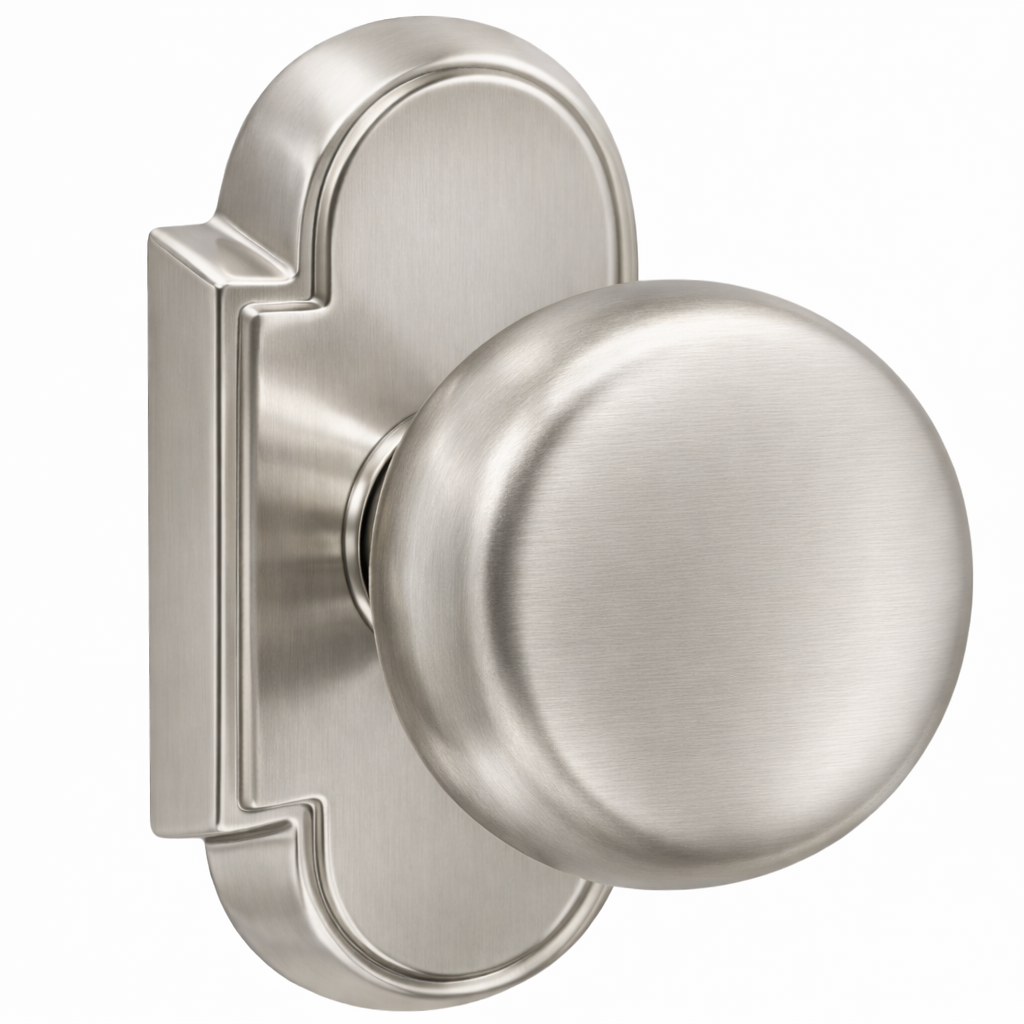 ##Antique Hardware## Magnifique® Arched Door Set with Brass Round Knobs (Several Finishes Available)
