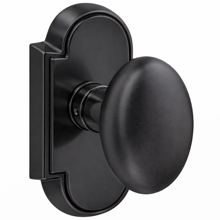 ##Antique Hardware## Magnifique® Arched Door Set with Brass Egg Knobs (Several Finishes Available)