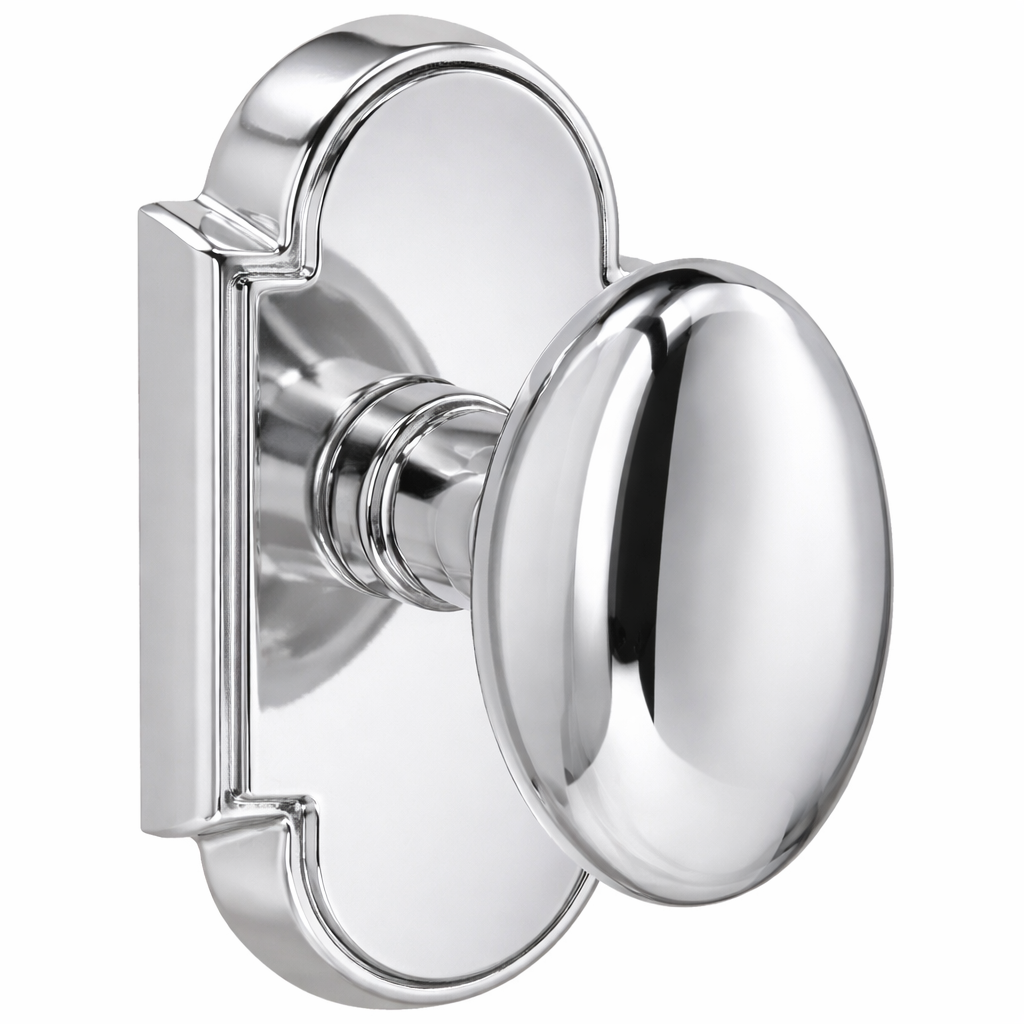 ##Antique Hardware## Magnifique® Arched Door Set with Brass Egg Knobs (Several Finishes Available)
