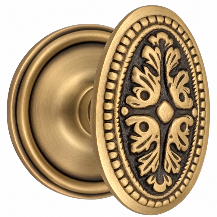 Traditional™ Rosette Door Set with Avalon Style Door Knobs (Several Finishes Available)