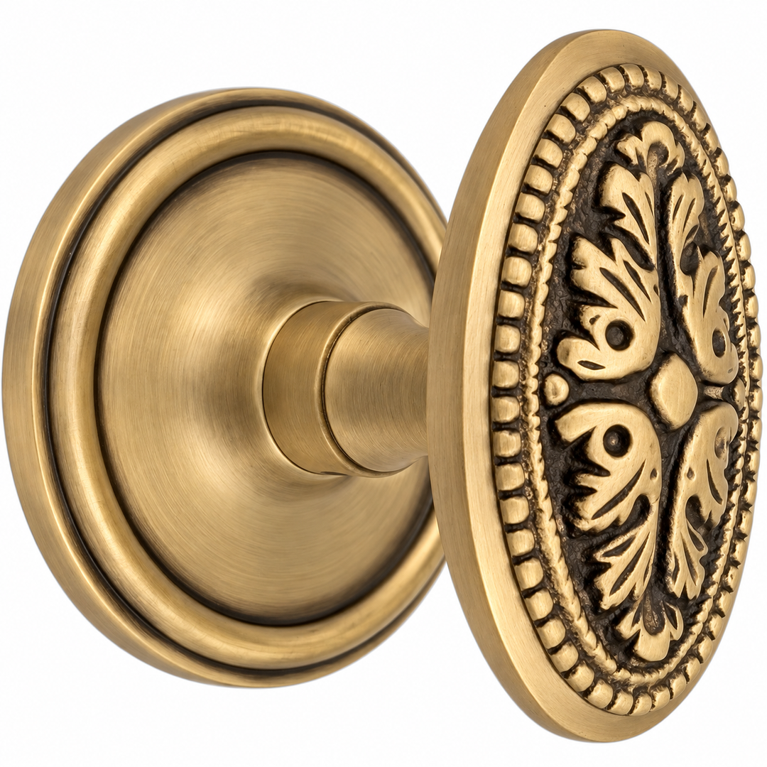 Traditional™ Rosette Door Set with Avalon Style Door Knobs (Several Finishes Available)