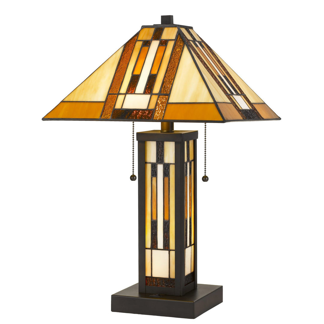 ##Antique Hardware## TIFFANY TABLE LAMP W/7W NIGHT LIGHT
