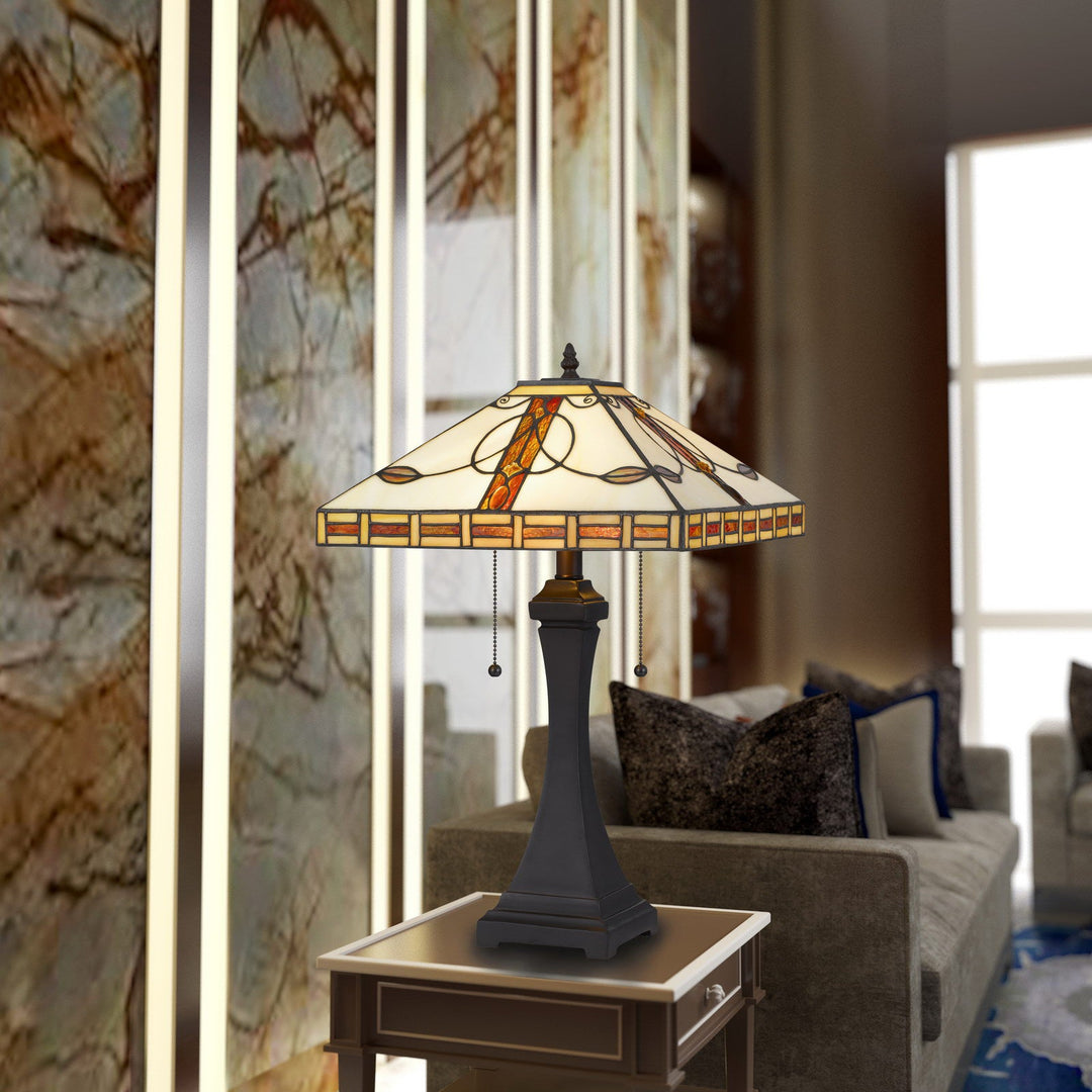 ##Antique Hardware## TIFFANY TABLE LAMP
