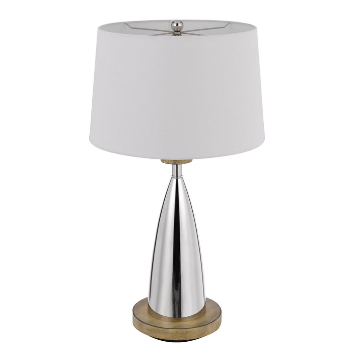 Antique Hardware 150W 3 WAY LOCKPORT METAL TABLE LAMP WITH FAUX WOOD FINISH Table Lamp