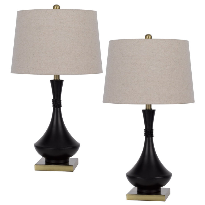 ##Antique Hardware## 100W HILO METAL TABLE LAMP. PRICED AND SOLD AS PAIRS