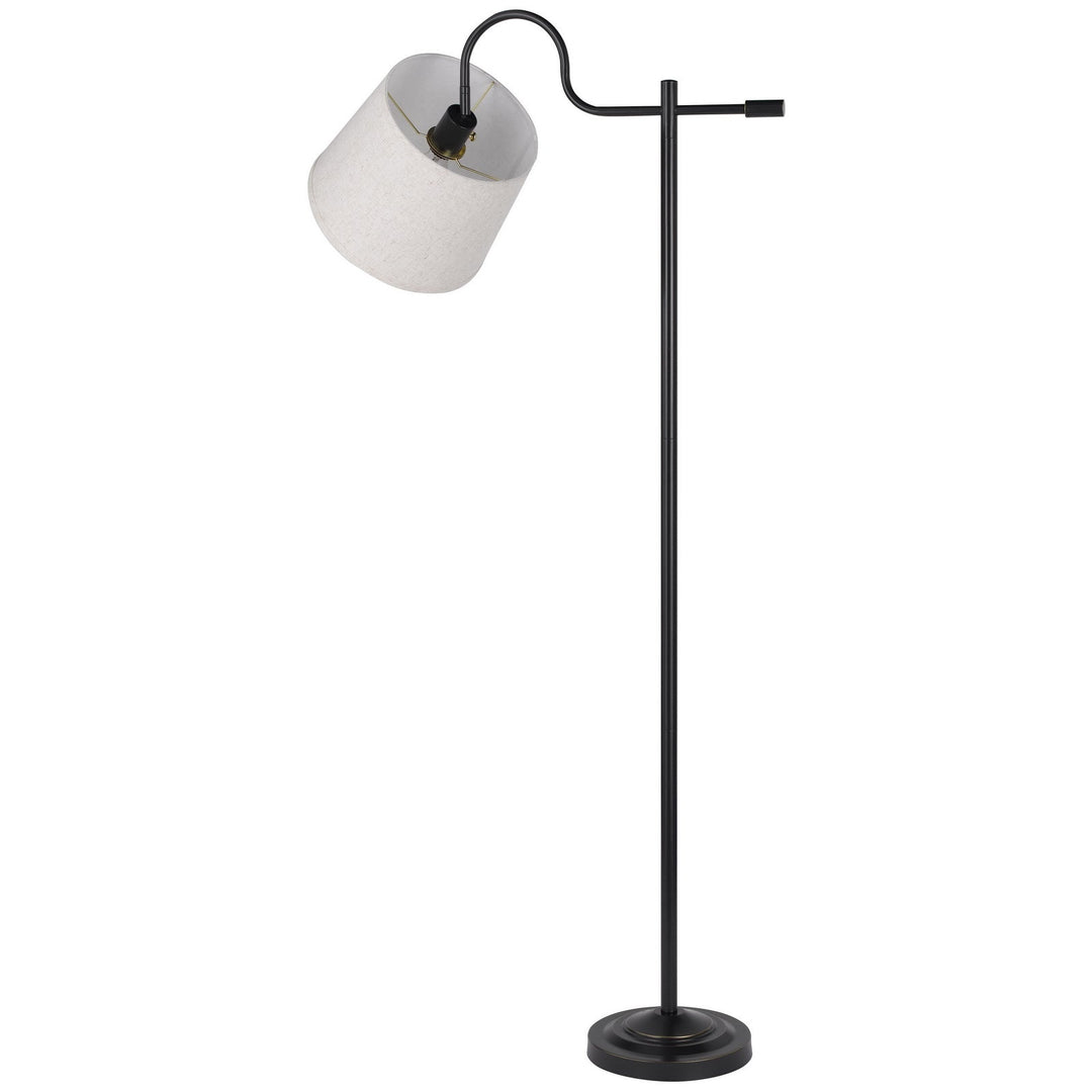 ##Antique Hardware## 60W REXBURG METAL DOWNBRIDGE FLOOR LAMP WITH ADJUSTABLE SHADE